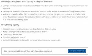 How can you strengthen a child’s capacity to safeguard themselves